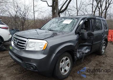 2015 Honda Pilot Lx z USA, uszkodzony, nr VIN 5FNYF4H21FB076724